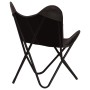 Silla mariposa butterfly para niños de cuero auténtico negro by , Armchairs - Ref: Foro24-246385, Price: 75,92 €, Discount: %