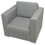Conjunto de sofás 3 unidades tela gris claro von , Sofas - Ref: Foro24-274213, Preis: 937,58 €, Rabatt: %