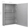 Bathroom cabinet with mirror and LED concrete gray 50x13x70 cm by vidaXL, bathroom vanities - Ref: Foro24-326488, Price: 129,...