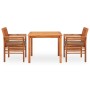 Set comedor de jardín 3 pzas y cojines madera maciza de acacia von , Gartensets - Ref: Foro24-278901, Preis: 369,26 €, Rabatt: %