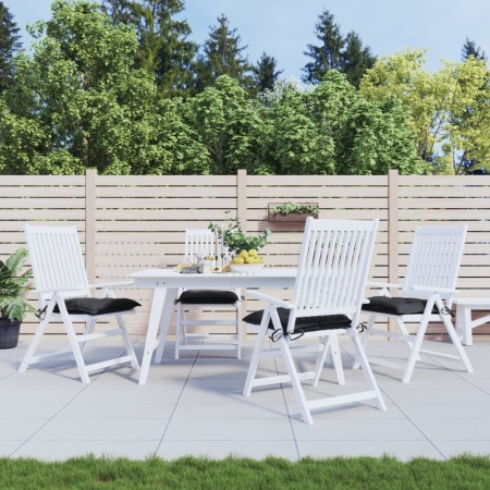 Cojines de silla de jardín 4 uds tela Oxford negro 50x50x7 cm by , Cushions for chairs and sofas - Ref: Foro24-314918, Price:...