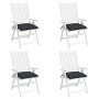 Cojines de silla de jardín 4 uds tela Oxford negro 50x50x7 cm by , Cushions for chairs and sofas - Ref: Foro24-314918, Price:...