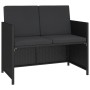 Set comedor de jardín 6 piezas y cojines ratán sintético negro de , Conjuntos de jardín - Ref: Foro24-315988, Precio: 384,19 ...