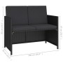 Set comedor de jardín 6 piezas y cojines ratán sintético negro de , Conjuntos de jardín - Ref: Foro24-315988, Precio: 384,19 ...