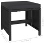 Set comedor de jardín 6 piezas y cojines ratán sintético negro de , Conjuntos de jardín - Ref: Foro24-315988, Precio: 383,99 €