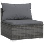 Set de muebles de jardín 4 pzas y cojines ratán sintético gris by , Garden sets - Ref: Foro24-317512, Price: 426,57 €, Discou...