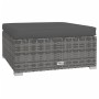 Set de muebles de jardín 4 pzas y cojines ratán sintético gris by , Garden sets - Ref: Foro24-317512, Price: 426,57 €, Discou...