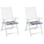 Cojines de silla de jardín 2 uds tela a cuadros gris 40x40x3 cm by , Cushions for chairs and sofas - Ref: Foro24-314035, Pric...