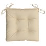 Cojines de silla de jardín 6 uds tela Oxford beige 50x50x7 cm von , Kissen für Stühle und Sofas - Ref: Foro24-314907, Preis: ...