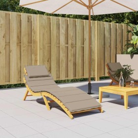 Cojín de tumbona de tela Oxford taupé 186x58x3 cm de , Cojines para sillas y sofás - Ref: Foro24-314166, Precio: 45,40 €, Des...