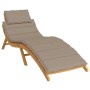 Cojín de tumbona de tela Oxford taupé 186x58x3 cm von , Kissen für Stühle und Sofas - Ref: Foro24-314166, Preis: 45,40 €, Rab...