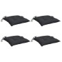 Cojines de silla de jardín 4 uds tela Oxford negro 40x40x7 cm by , Cushions for chairs and sofas - Ref: Foro24-314882, Price:...