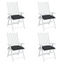 Cojines de silla de jardín 4 uds tela Oxford negro 40x40x7 cm by , Cushions for chairs and sofas - Ref: Foro24-314882, Price:...