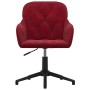 Silla de oficina giratoria de terciopelo rojo tinto von , Bürostühle - Ref: Foro24-344861, Preis: 96,79 €, Rabatt: %