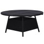 Set comedor de jardín 9 piezas y cojines ratán sintético negro by , Garden sets - Ref: Foro24-43924, Price: 804,92 €, Discoun...