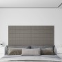 Paneles de pared 12 uds terciopelo gris claro 90x15 cm 1,62 m² de , Recubrimiento de paredes - Ref: Foro24-344105, Precio: 53...