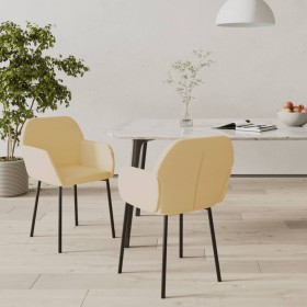 Sillas de comedor 2 unidades terciopelo crema von , Essstühle - Ref: Foro24-344710, Preis: 88,94 €, Rabatt: %
