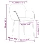 Sillas de comedor 2 unidades terciopelo crema by , dining chairs - Ref: Foro24-344710, Price: 88,94 €, Discount: %