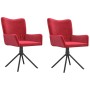 Sillas de comedor giratorias 2 unidades terciopelo rojo tinto von , Essstühle - Ref: Foro24-344814, Preis: 155,99 €, Rabatt: %