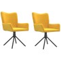 Sillas de comedor giratorias 2 uds terciopelo amarillo von , Essstühle - Ref: Foro24-344816, Preis: 138,39 €, Rabatt: %