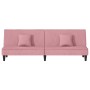 Sofá cama terciopelo rosa by , Sofas - Ref: Foro24-351910, Price: 227,66 €, Discount: %