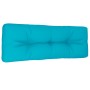 Cojín para sofá de palets tela turquesa 120x40x12 cm by , Cushions for chairs and sofas - Ref: Foro24-360644, Price: 26,96 €,...