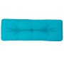 Cojín para sofá de palets tela turquesa 120x40x12 cm by , Cushions for chairs and sofas - Ref: Foro24-360644, Price: 26,96 €,...