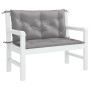 Cojín de banco de jardín tela Oxford gris 100x(50+50)x7cm von , Kissen für Stühle und Sofas - Ref: Foro24-314993, Preis: 36,1...