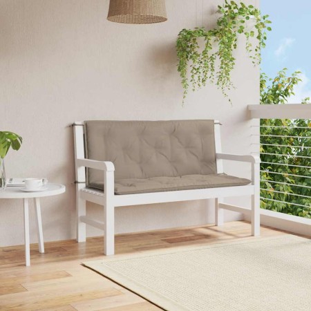 Cojín de banco de jardín tela Oxford taupe 120x(50+50)x7 cm von , Kissen für Stühle und Sofas - Ref: Foro24-315012, Preis: 42...