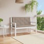 Cojín de banco de jardín tela Oxford taupe 120x(50+50)x7 cm von , Kissen für Stühle und Sofas - Ref: Foro24-315012, Preis: 42...