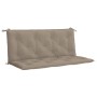 Cojín de banco de jardín tela Oxford taupe 120x(50+50)x7 cm von , Kissen für Stühle und Sofas - Ref: Foro24-315012, Preis: 42...