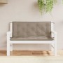 Cojín de banco de jardín tela Oxford taupe 120x(50+50)x7 cm von , Kissen für Stühle und Sofas - Ref: Foro24-315012, Preis: 42...