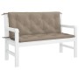 Cojín de banco de jardín tela Oxford taupe 120x(50+50)x7 cm von , Kissen für Stühle und Sofas - Ref: Foro24-315012, Preis: 42...