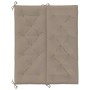 Cojín de banco de jardín tela Oxford taupe 120x(50+50)x7 cm von , Kissen für Stühle und Sofas - Ref: Foro24-315012, Preis: 42...