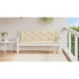 Cojín de banco de jardín tela Oxford beige 150x(50+50)x7 cm von , Kissen für Stühle und Sofas - Ref: Foro24-315019, Preis: 54...