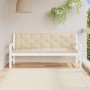 Cojín de banco de jardín tela Oxford beige 180x(50+50)x7 cm by , Cushions for chairs and sofas - Ref: Foro24-315031, Price: 5...