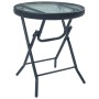 Mesa y sillas de bistró 3 piezas acero negro by , Garden sets - Ref: Foro24-3054572, Price: 131,48 €, Discount: %