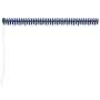 Toldo manual retráctil con LED azul y blanco 450x300 cm by , Awnings - Ref: Foro24-3055230, Price: 417,79 €, Discount: %