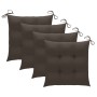 Sillas de jardín con cojines 4 uds madera maciza de acacia gris by , Garden chairs - Ref: Foro24-3061268, Price: 276,47 €, Di...