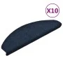 Alfombrilla autoadhesiva escalera 10 uds 65x21x4 cm azul marino de vidaXL, Alfombrillas para escalones - Ref: Foro24-149719, ...