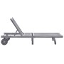 Tumbona de jardín con cojín madera maciza de acacia gris by , Loungers - Ref: Foro24-3061372, Price: 199,30 €, Discount: %