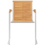 Sillas de jardín con cojines 2 uds madera maciza teca y acero de , Sillas de jardín - Ref: Foro24-3061525, Precio: 274,82 €, ...
