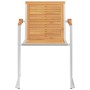 Sillas de jardín con cojines 2 uds madera maciza teca y acero von , Gartenstühle - Ref: Foro24-3061519, Preis: 269,47 €, Raba...