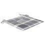 Sillas de jardín 2 uds madera teca con cojines a cuadros gris von , Gartenstühle - Ref: Foro24-3062222, Preis: 249,78 €, Raba...