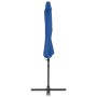Sombrilla voladiza con poste de acero azul celeste 300 cm de vidaXL, Sombrillas - Ref: Foro24-46999, Precio: 94,63 €, Descuen...