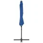 Sombrilla voladiza con poste de acero azul celeste 300 cm de vidaXL, Sombrillas - Ref: Foro24-46999, Precio: 93,86 €, Descuen...