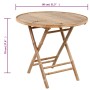 Set de comedor exterior plegable 5 piezas con cojines bambú von , Gartensets - Ref: Foro24-3063974, Preis: 263,05 €, Rabatt: %