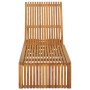 Tumbona con cojín madera maciza de acacia by , Loungers - Ref: Foro24-3064158, Price: 236,52 €, Discount: %