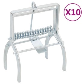 Trampas para topos 10 unidades acero galvanizado plateado von , Fallen zur Schädlingsbekämpfung - Ref: Foro24-150683, Preis: ...