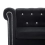 Chesterfield sofá de 2 plazas de terciopelo 146x75x72 cm negro von , Sofas - Ref: Foro24-247137, Preis: 520,03 €, Rabatt: %